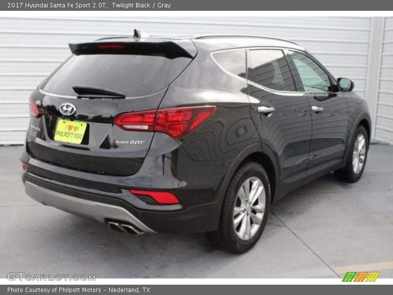 Twilight Black / Gray 2017 Hyundai Santa Fe Sport 2.0T
