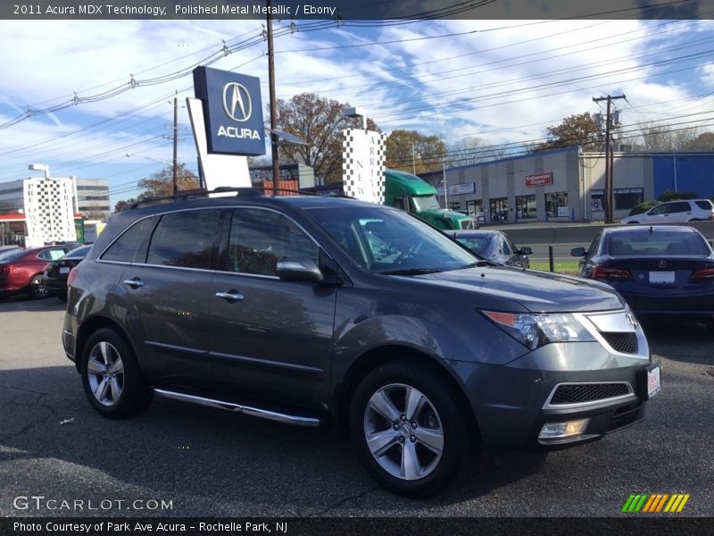 Polished Metal Metallic / Ebony 2011 Acura MDX Technology