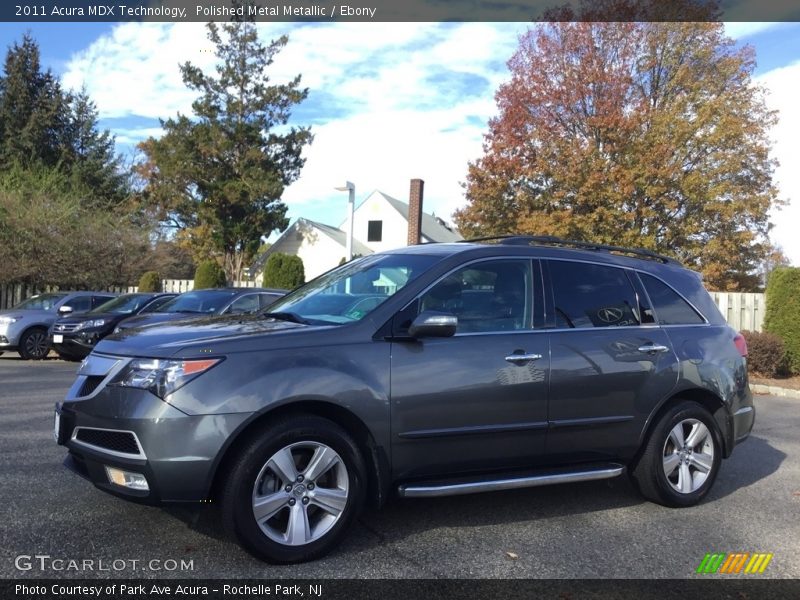 Polished Metal Metallic / Ebony 2011 Acura MDX Technology