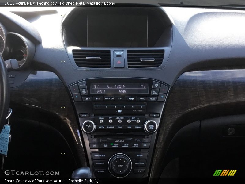 Polished Metal Metallic / Ebony 2011 Acura MDX Technology