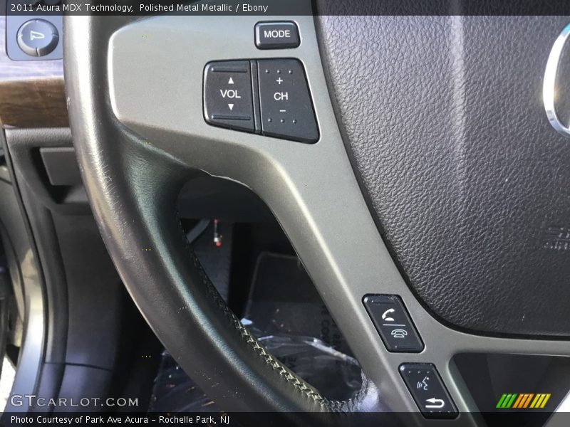 Polished Metal Metallic / Ebony 2011 Acura MDX Technology