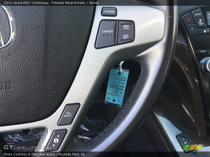 Polished Metal Metallic / Ebony 2011 Acura MDX Technology