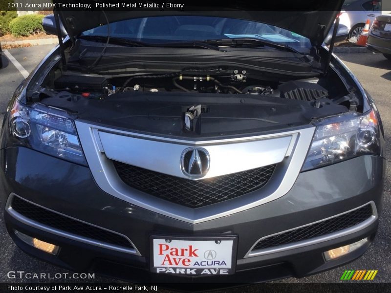 Polished Metal Metallic / Ebony 2011 Acura MDX Technology