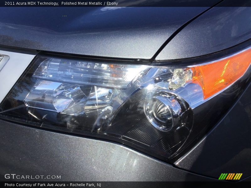 Polished Metal Metallic / Ebony 2011 Acura MDX Technology