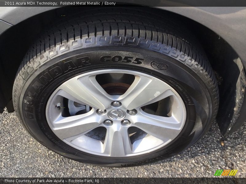 Polished Metal Metallic / Ebony 2011 Acura MDX Technology