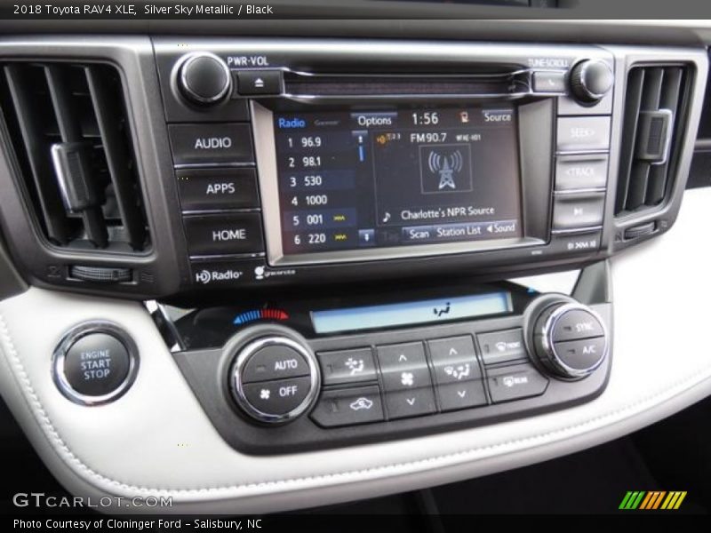 Controls of 2018 RAV4 XLE