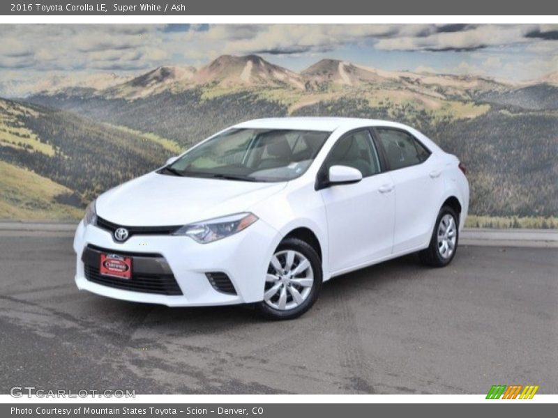 Super White / Ash 2016 Toyota Corolla LE