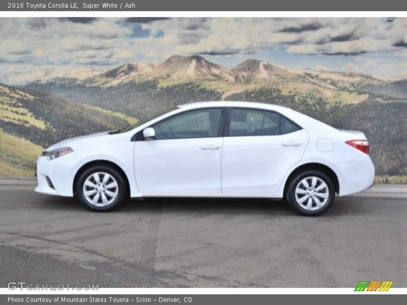 Super White / Ash 2016 Toyota Corolla LE