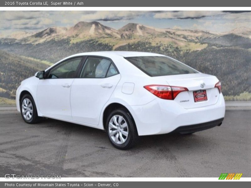 Super White / Ash 2016 Toyota Corolla LE