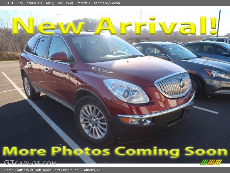 Red Jewel Tintcoat / Cashmere/Cocoa 2011 Buick Enclave CXL AWD
