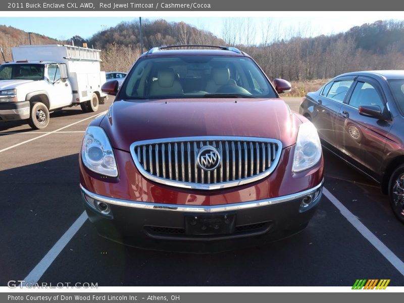 Red Jewel Tintcoat / Cashmere/Cocoa 2011 Buick Enclave CXL AWD