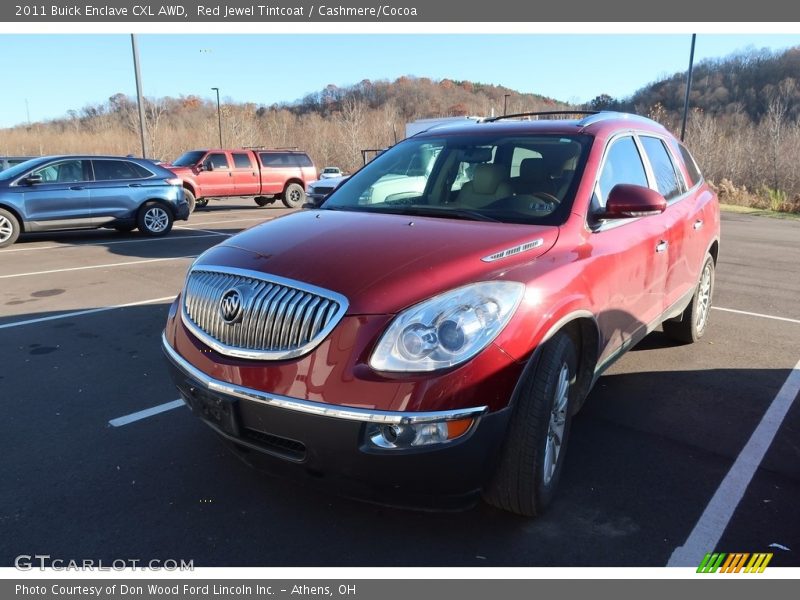 Red Jewel Tintcoat / Cashmere/Cocoa 2011 Buick Enclave CXL AWD