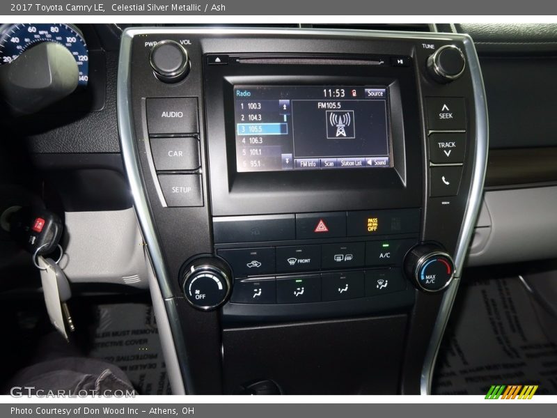 Celestial Silver Metallic / Ash 2017 Toyota Camry LE