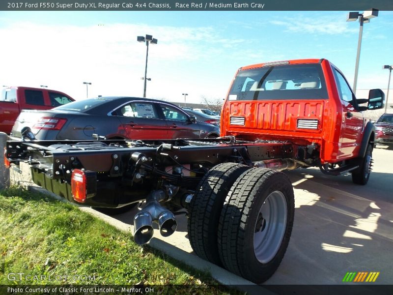 Race Red / Medium Earth Gray 2017 Ford F550 Super Duty XL Regular Cab 4x4 Chassis
