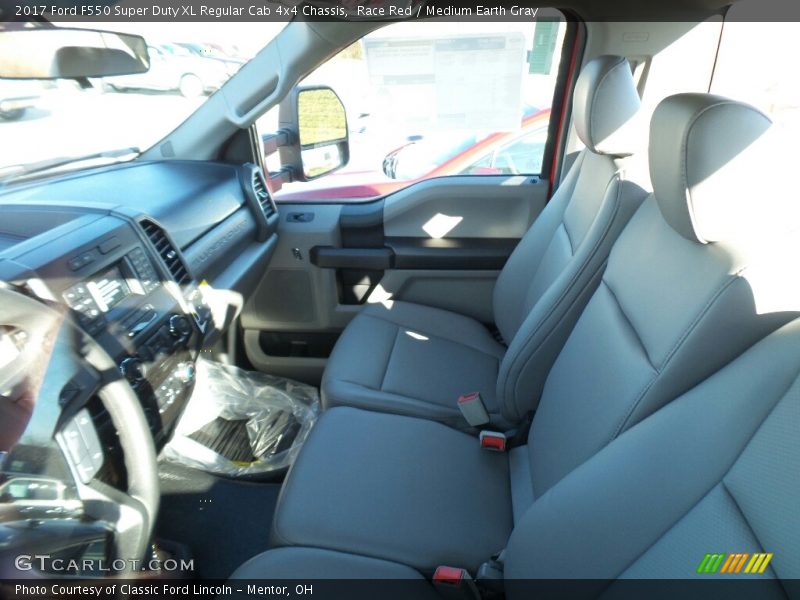 Race Red / Medium Earth Gray 2017 Ford F550 Super Duty XL Regular Cab 4x4 Chassis