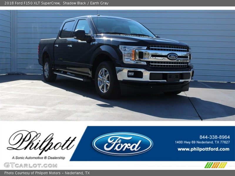 Shadow Black / Earth Gray 2018 Ford F150 XLT SuperCrew