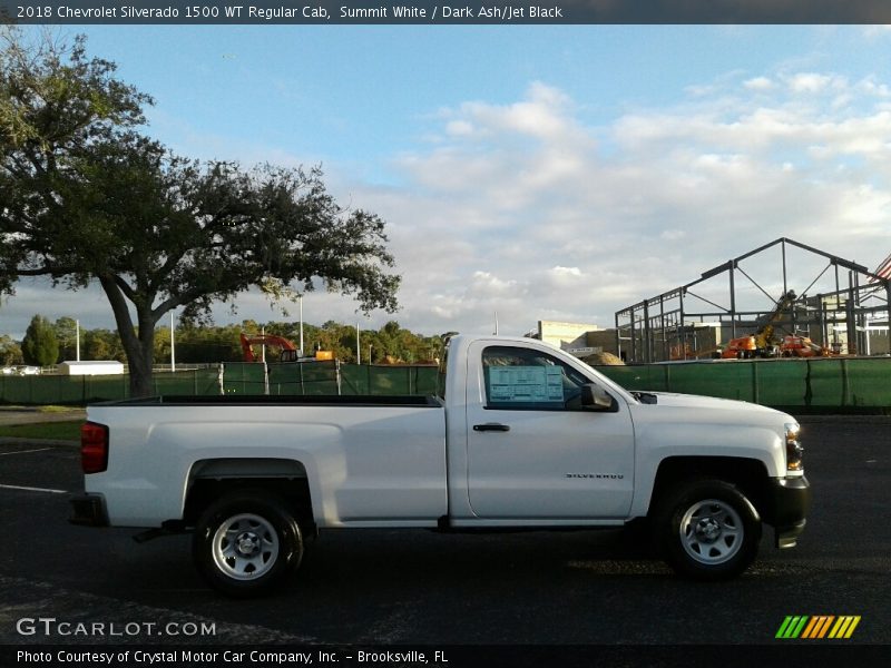 Summit White / Dark Ash/Jet Black 2018 Chevrolet Silverado 1500 WT Regular Cab