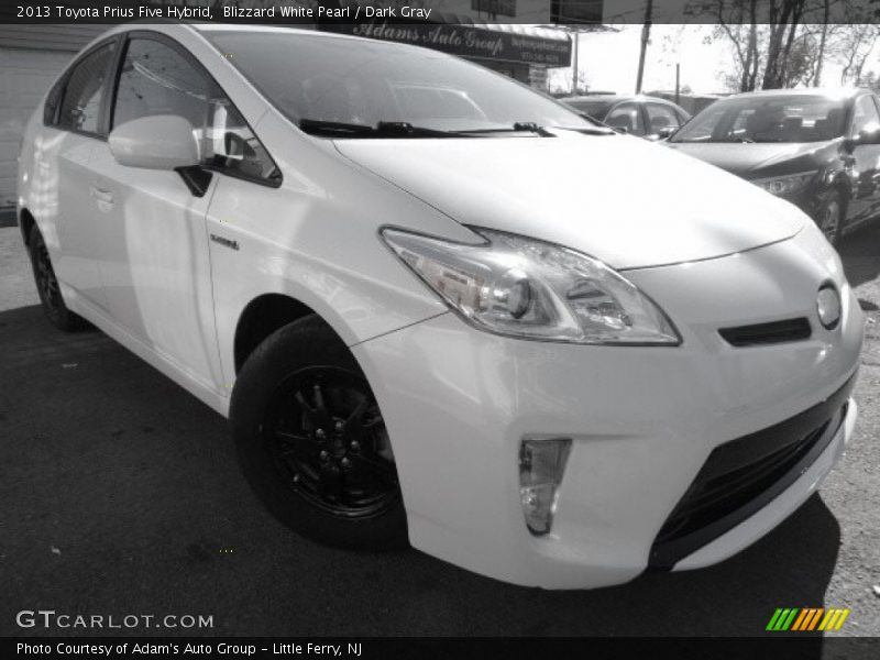 Blizzard White Pearl / Dark Gray 2013 Toyota Prius Five Hybrid
