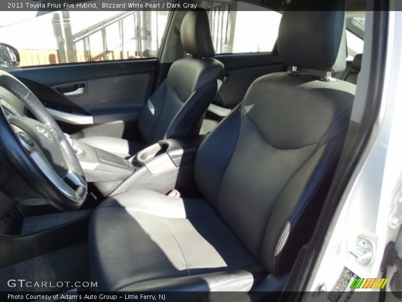 Blizzard White Pearl / Dark Gray 2013 Toyota Prius Five Hybrid