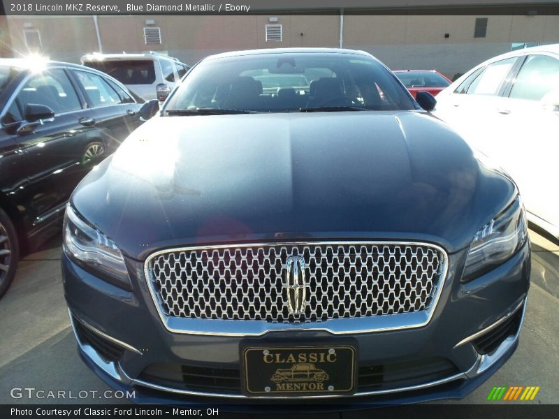 Blue Diamond Metallic / Ebony 2018 Lincoln MKZ Reserve