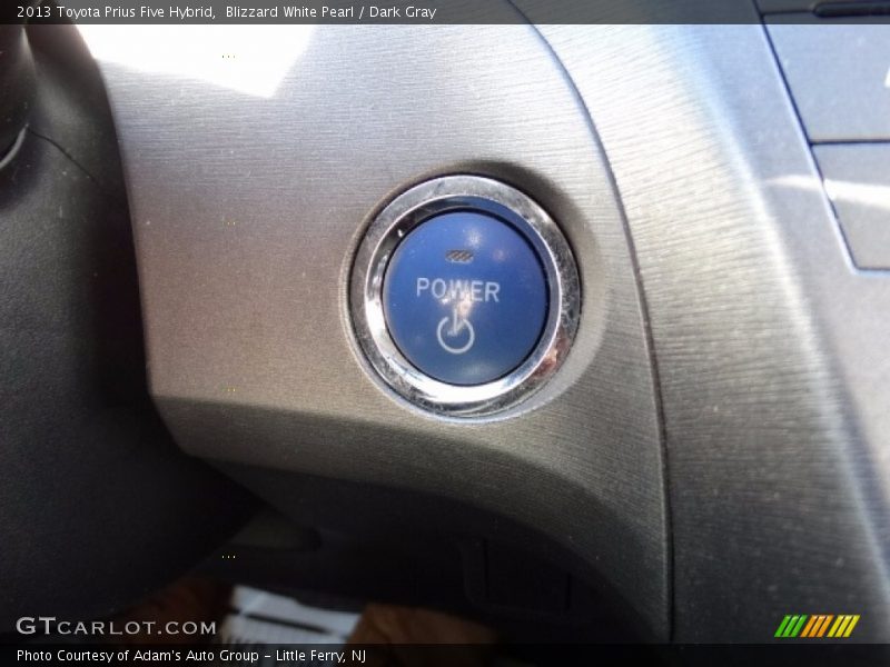 Blizzard White Pearl / Dark Gray 2013 Toyota Prius Five Hybrid