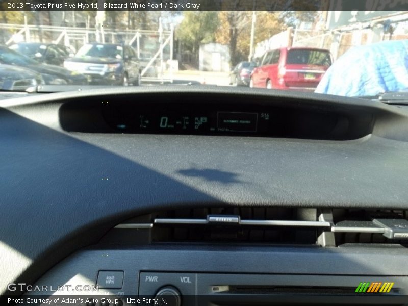 Blizzard White Pearl / Dark Gray 2013 Toyota Prius Five Hybrid