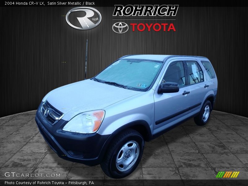 Satin Silver Metallic / Black 2004 Honda CR-V LX