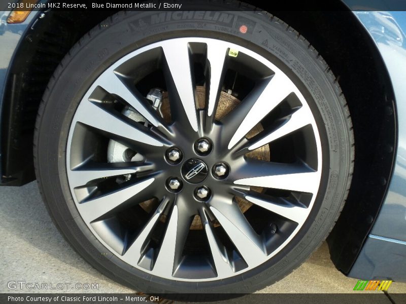 Blue Diamond Metallic / Ebony 2018 Lincoln MKZ Reserve