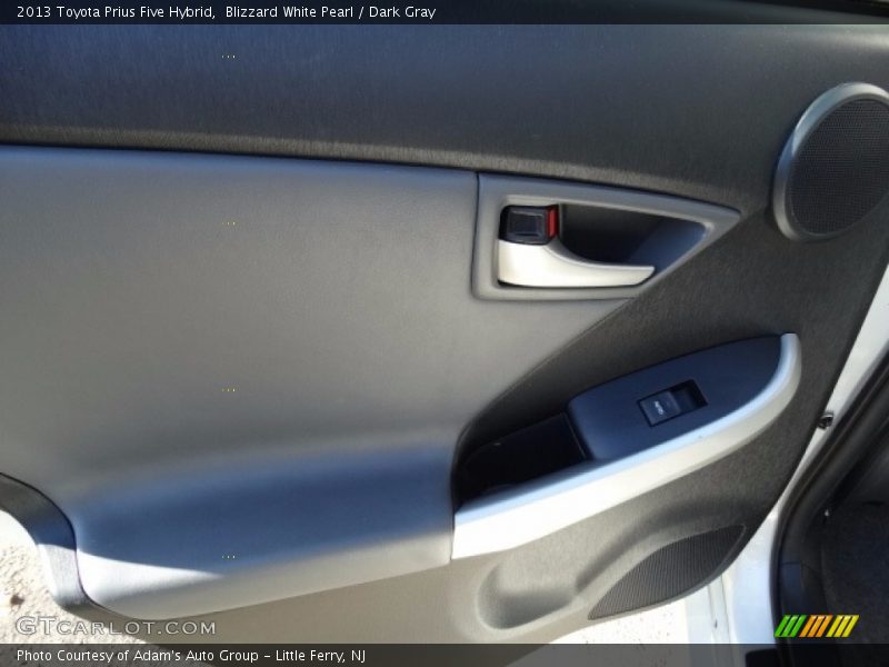Blizzard White Pearl / Dark Gray 2013 Toyota Prius Five Hybrid