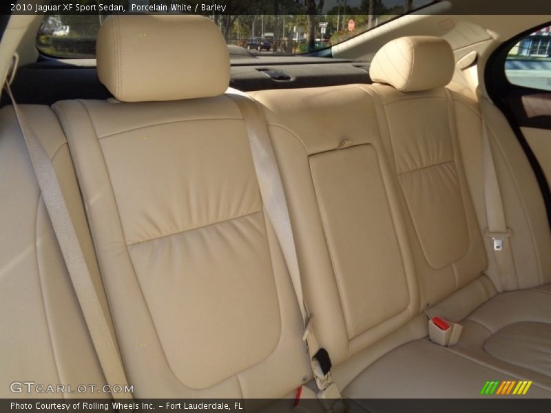 Porcelain White / Barley 2010 Jaguar XF Sport Sedan