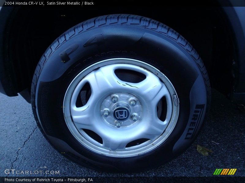 Satin Silver Metallic / Black 2004 Honda CR-V LX