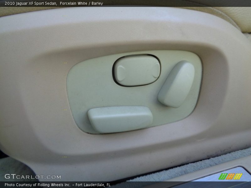 Porcelain White / Barley 2010 Jaguar XF Sport Sedan