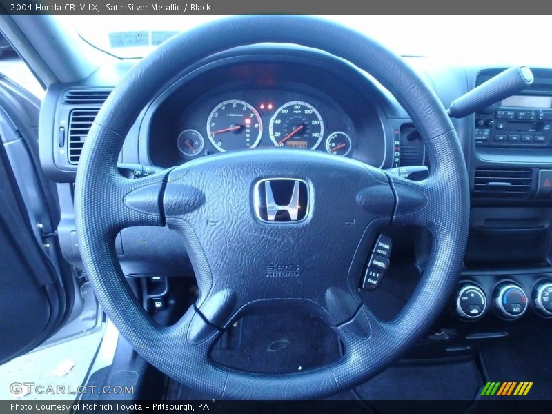 Satin Silver Metallic / Black 2004 Honda CR-V LX