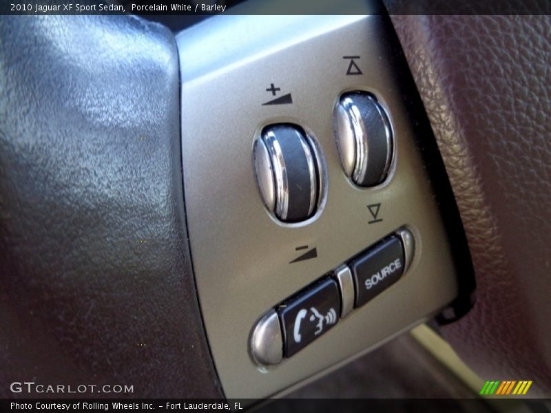 Porcelain White / Barley 2010 Jaguar XF Sport Sedan