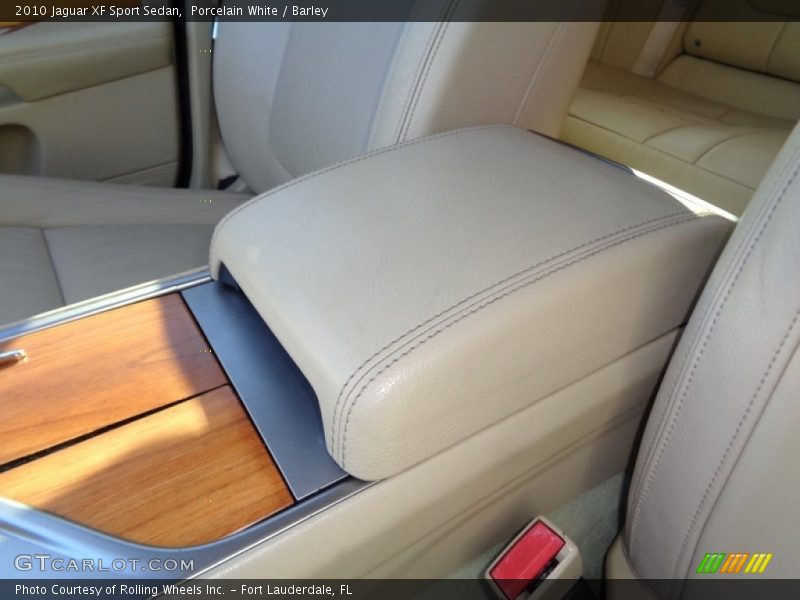 Porcelain White / Barley 2010 Jaguar XF Sport Sedan