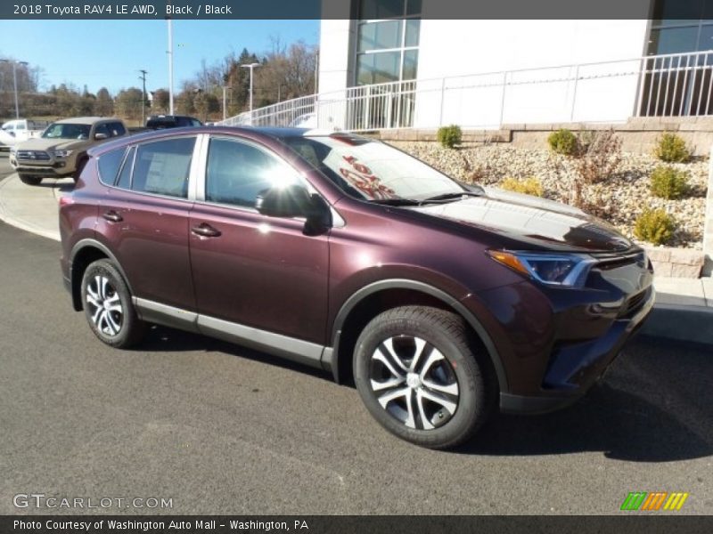 Black / Black 2018 Toyota RAV4 LE AWD