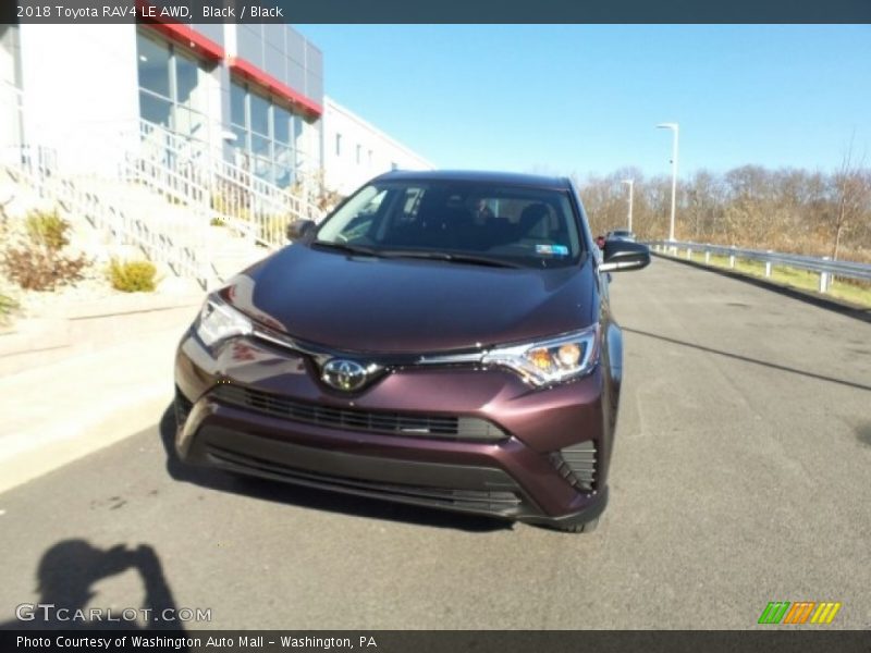 Black / Black 2018 Toyota RAV4 LE AWD