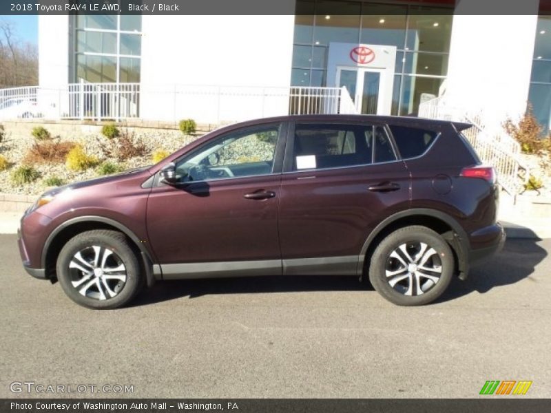 Black / Black 2018 Toyota RAV4 LE AWD