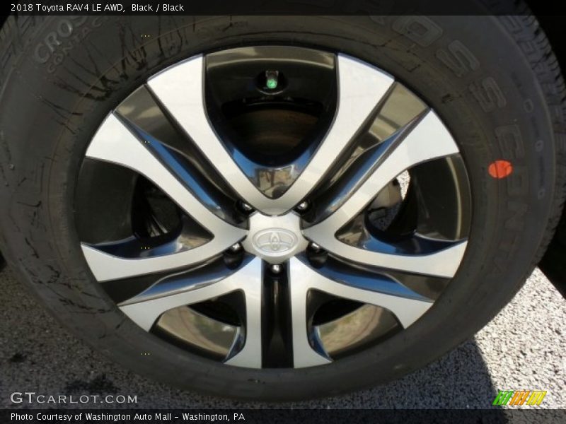 Black / Black 2018 Toyota RAV4 LE AWD