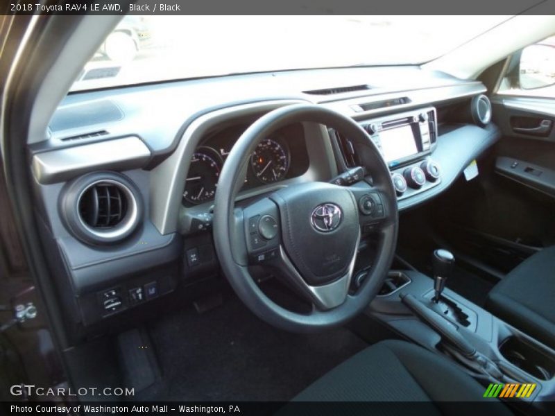 Black / Black 2018 Toyota RAV4 LE AWD