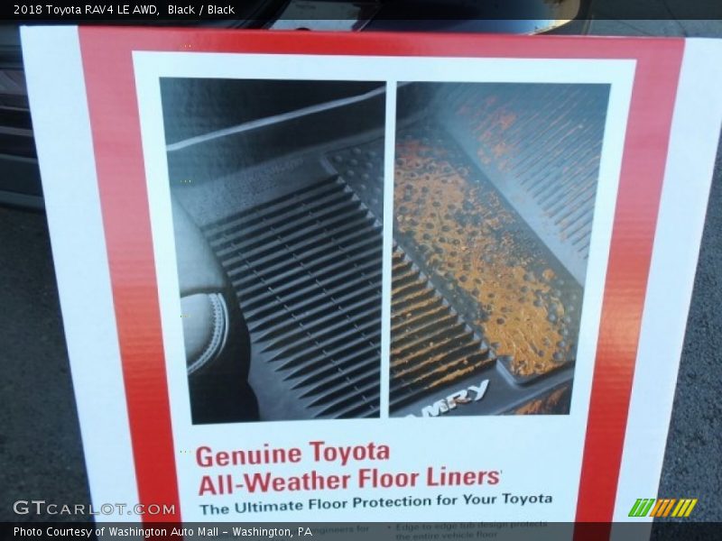Black / Black 2018 Toyota RAV4 LE AWD
