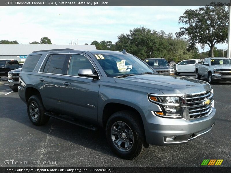 Satin Steel Metallic / Jet Black 2018 Chevrolet Tahoe LT 4WD