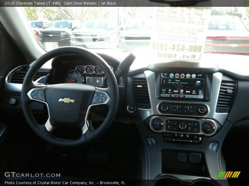 Satin Steel Metallic / Jet Black 2018 Chevrolet Tahoe LT 4WD