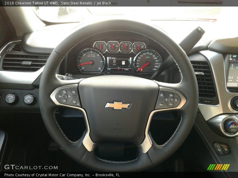 Satin Steel Metallic / Jet Black 2018 Chevrolet Tahoe LT 4WD
