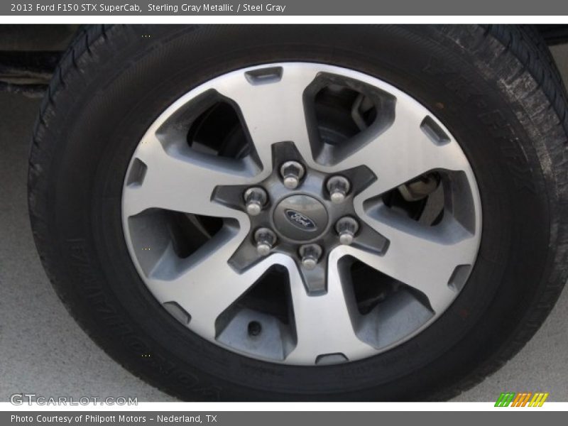 Sterling Gray Metallic / Steel Gray 2013 Ford F150 STX SuperCab