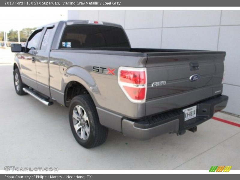 Sterling Gray Metallic / Steel Gray 2013 Ford F150 STX SuperCab