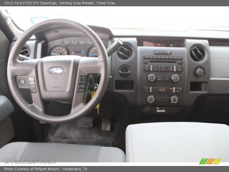 Sterling Gray Metallic / Steel Gray 2013 Ford F150 STX SuperCab