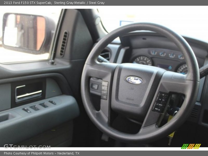 Sterling Gray Metallic / Steel Gray 2013 Ford F150 STX SuperCab