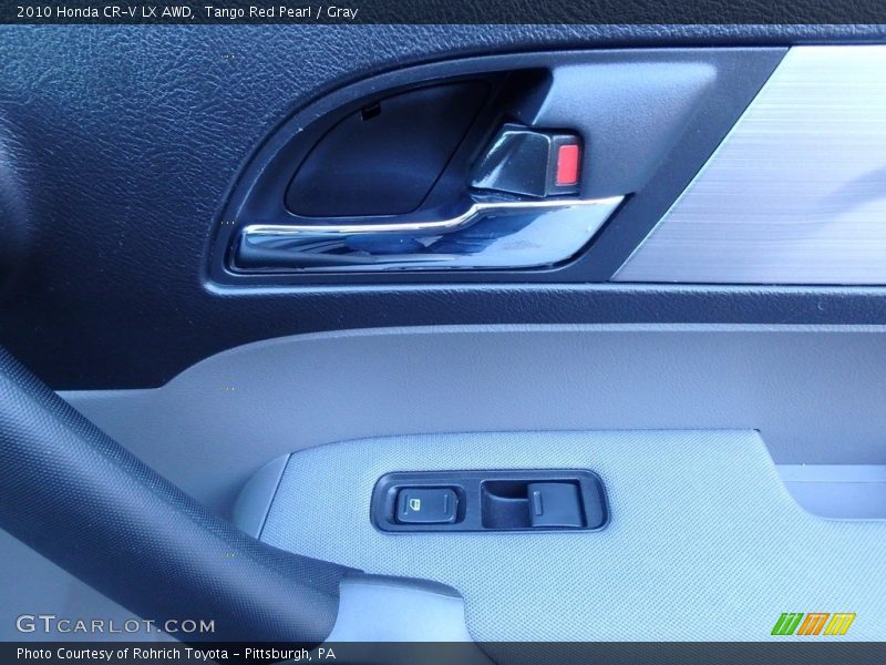 Tango Red Pearl / Gray 2010 Honda CR-V LX AWD