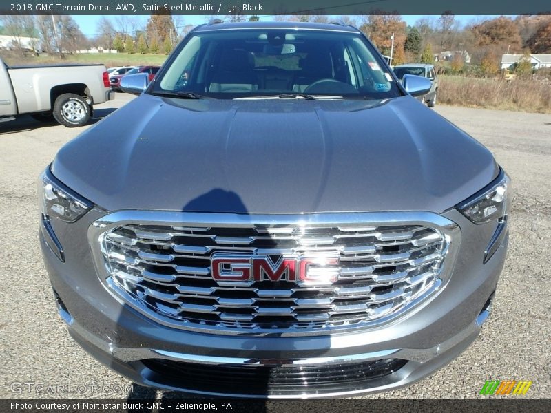 Satin Steel Metallic / ­Jet Black 2018 GMC Terrain Denali AWD